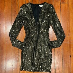 Gold Sequin Dress by Open Edit Size XS